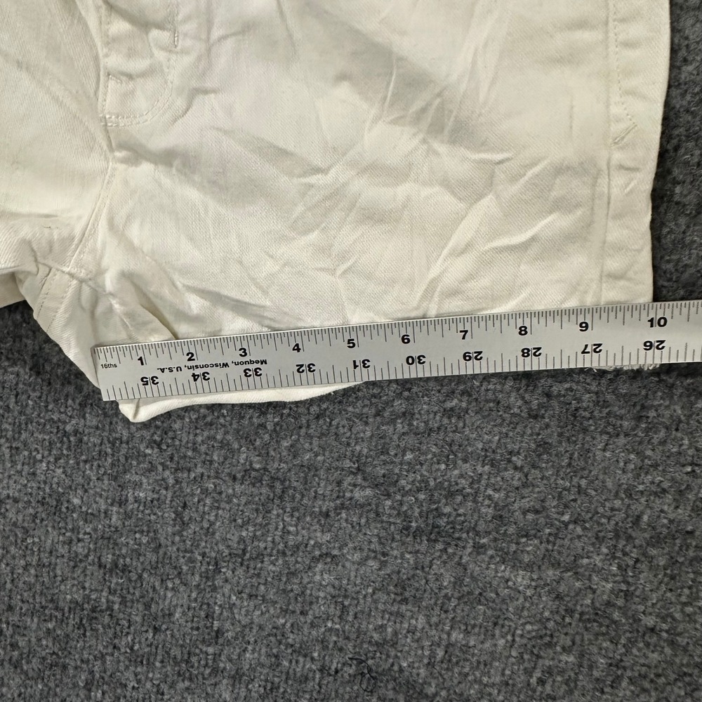 Gap Shorts Womens Size 27 White Denim Summer Cut-Offs Raw Hem Casual Mini 6217 - Picture 2 of 8